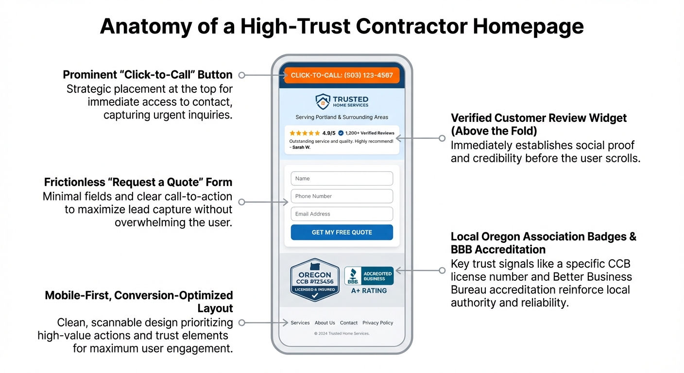 Anatomy of a High-Trust Contractor Homepage